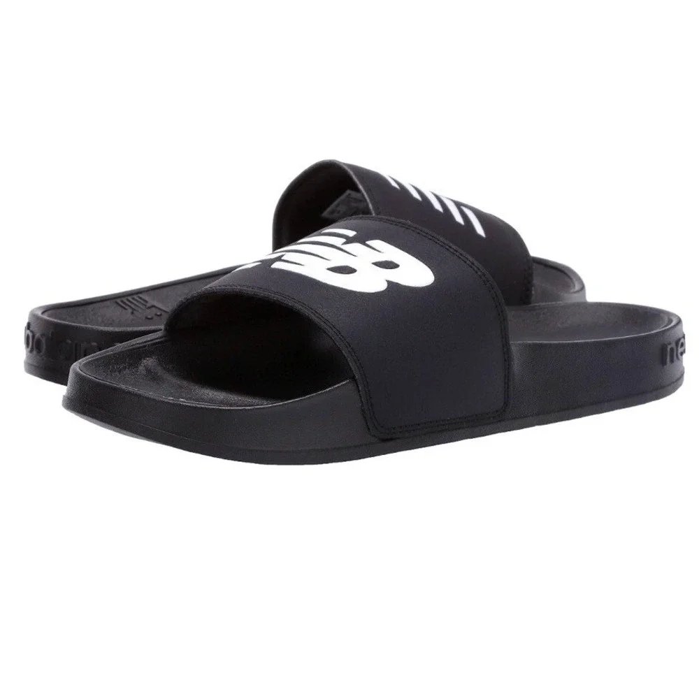 New Balance Women's 200 V1 Slip-On Slide Sandal Black & White Size 7 New
